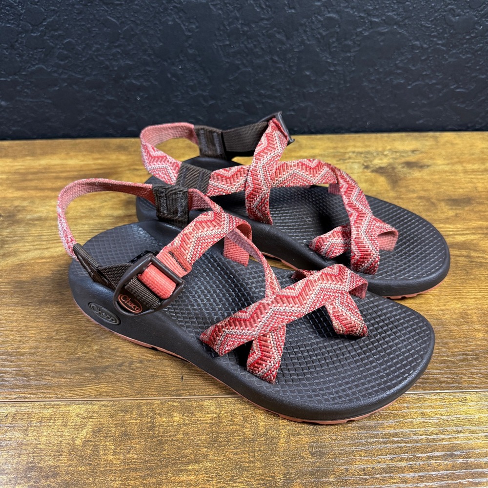 Chaco Z/Cloud 2 J105426 Pink Chevron Polyester Sport Sandals Womens 7
